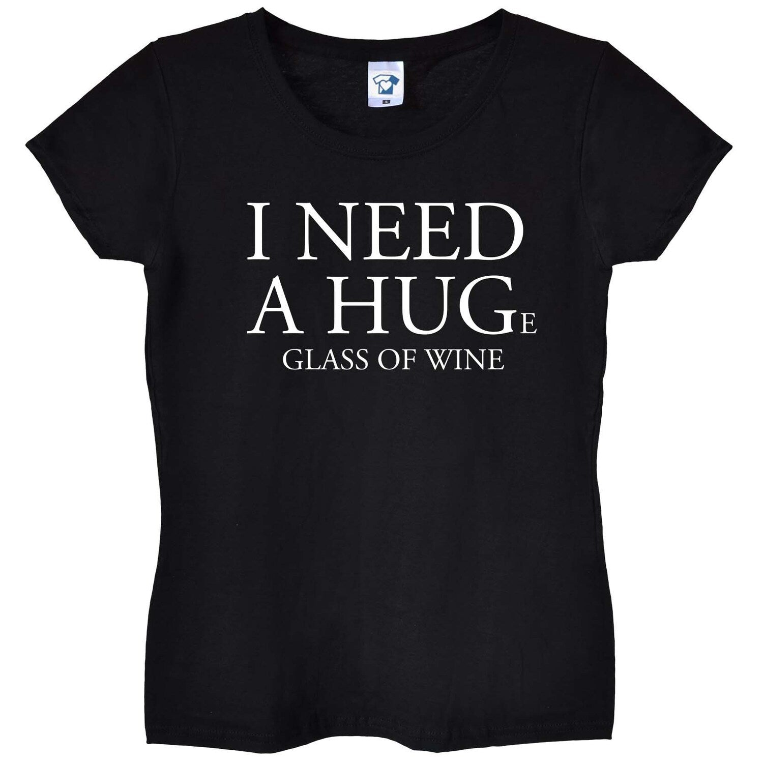 'Huge Glass of Wine' Wine Lover Tee - Funny Women's Holiday Gift Shirt