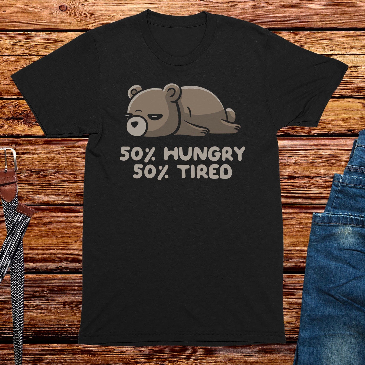 'Hungry & Tired' Funny Men's Joke Tee - Comedy Graphic Novelty Gift Shirt