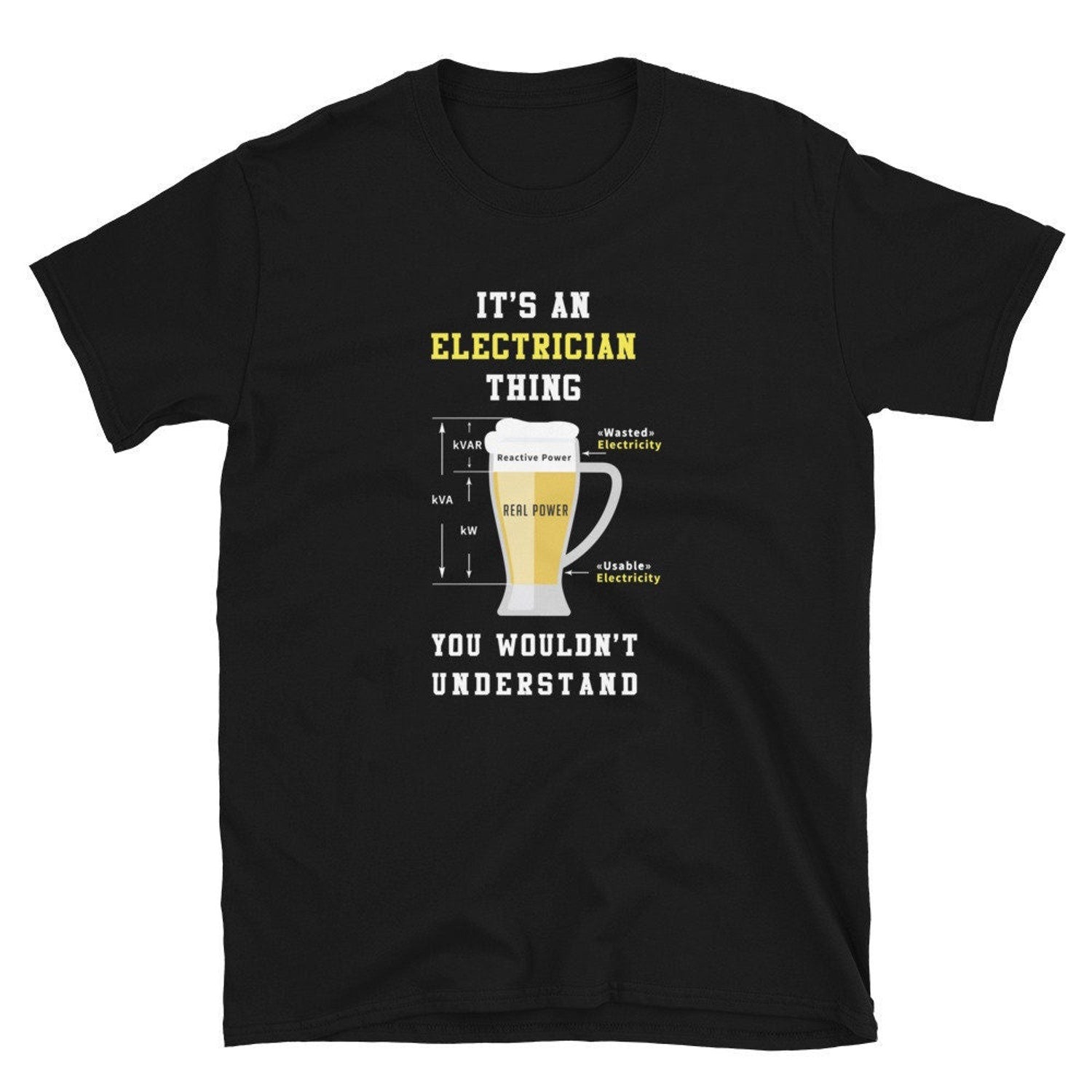 'Electrician' Profession Pun Tee - Funny Gift for Electricians Graphic Novelty Shirt