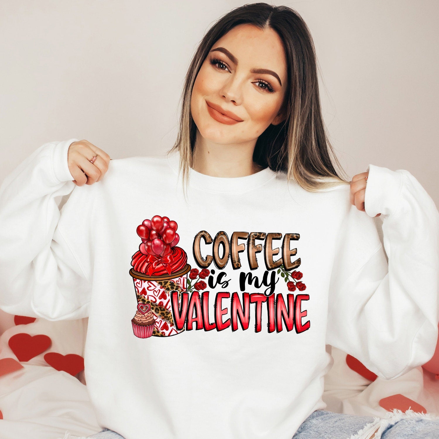 'Coffee is My Valentine' Funny Coffee Lover Tee - Valentine's Day Graphic Novelty Shirt