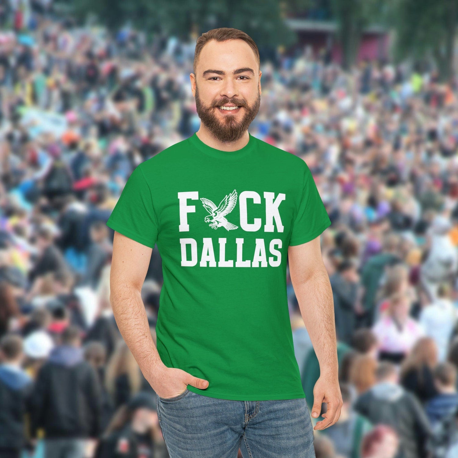 'F*ck Dallas' Philly Football Game Day Tee - Funny Rivalry Graphic Novelty Shirt