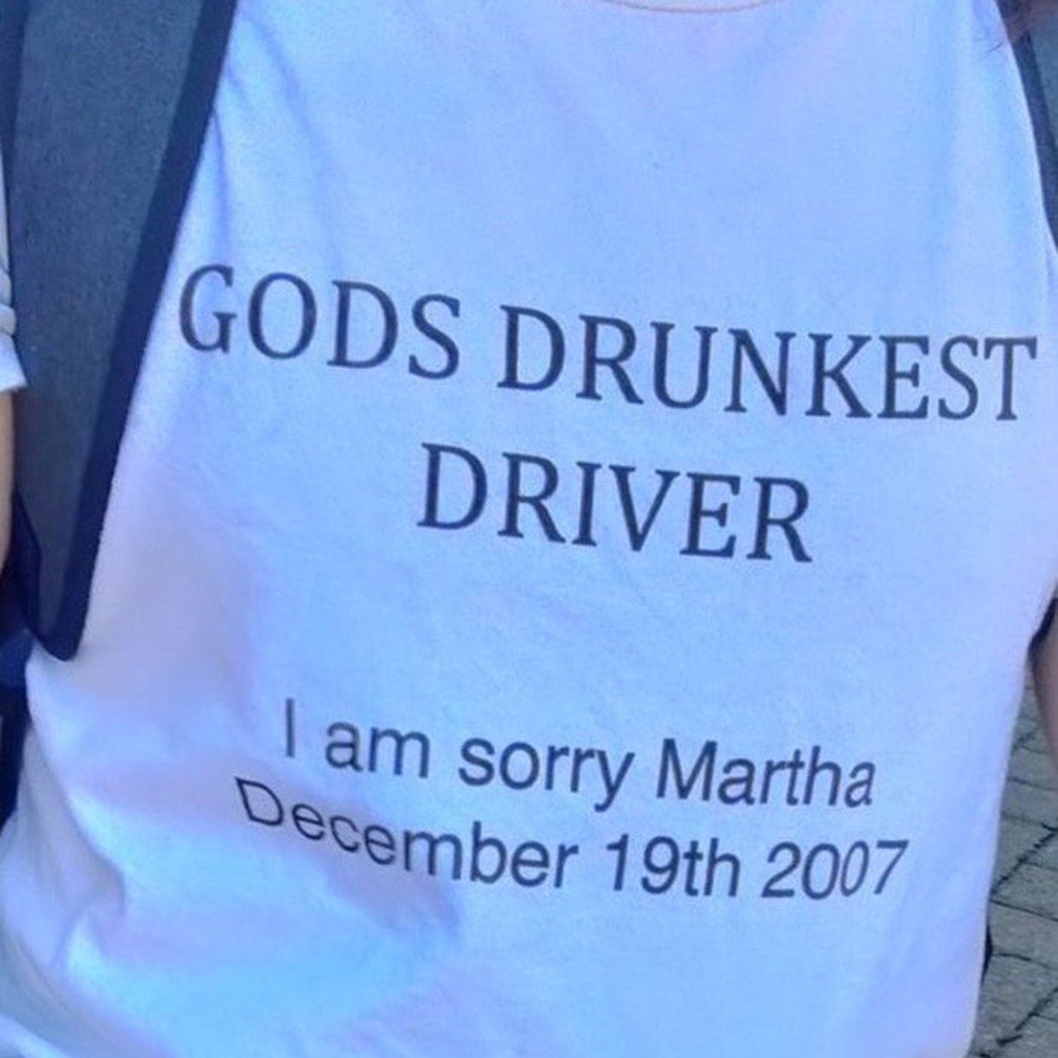 'Gods Drunkest Driver' Y2K Cursed Tee - Party Graphic Novelty Shirt