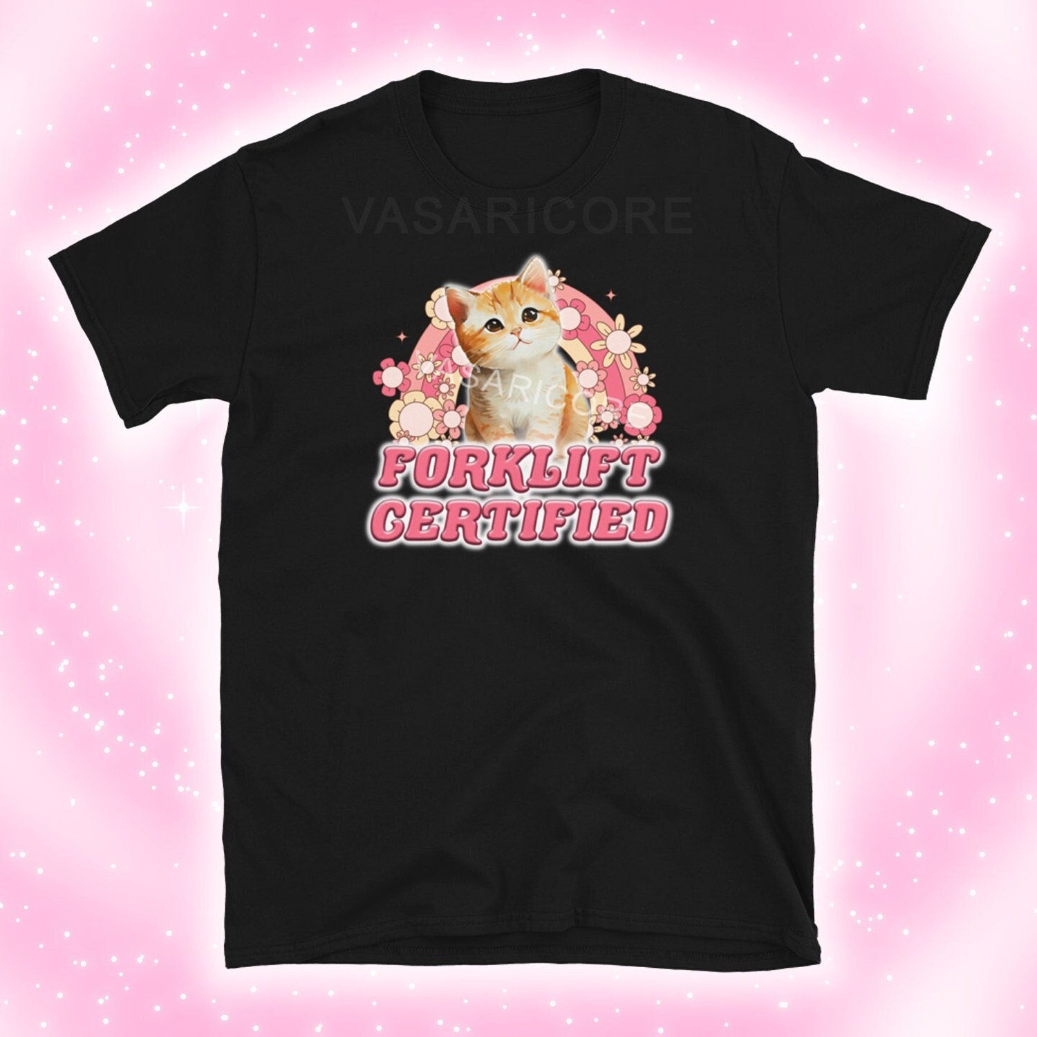 'Forklift Certified' Funny Construction Meme Tee - Silly Work Graphic Novelty Shirt