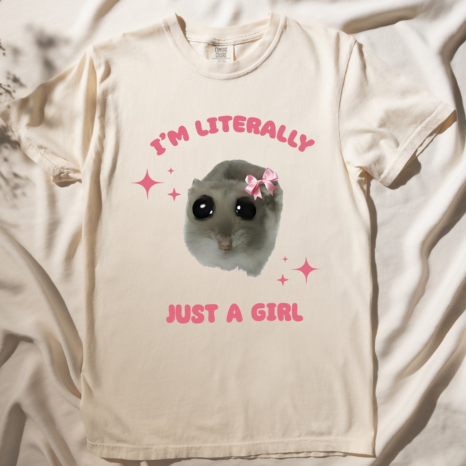 'Sad Hamster' Vintage TikTok Meme Tee - Trendy Graphic Novelty Shirt