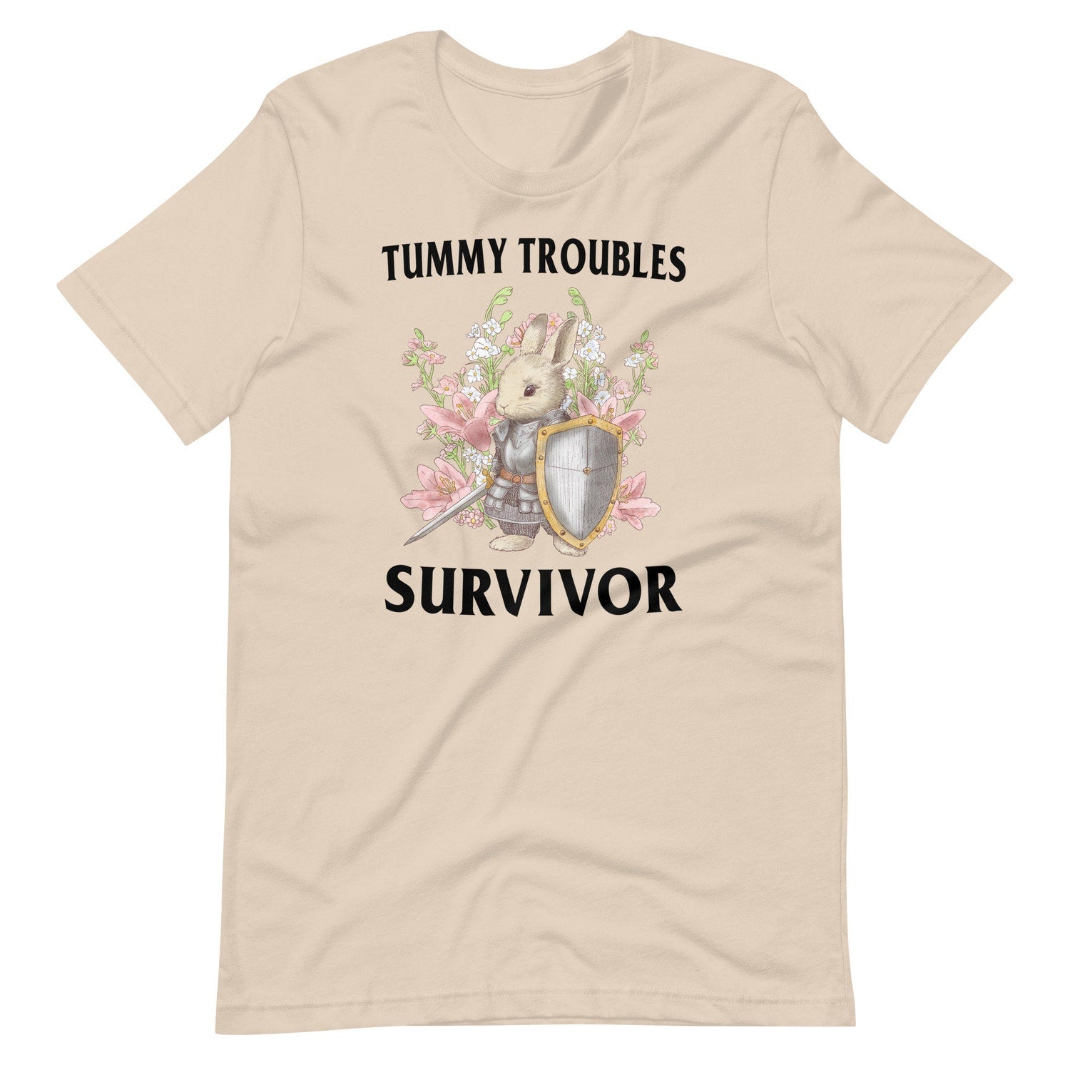 'Tummy Troubles' Unisex Heavy Cotton Tee - Funny Sarcastic Graphic Novelty Shirt