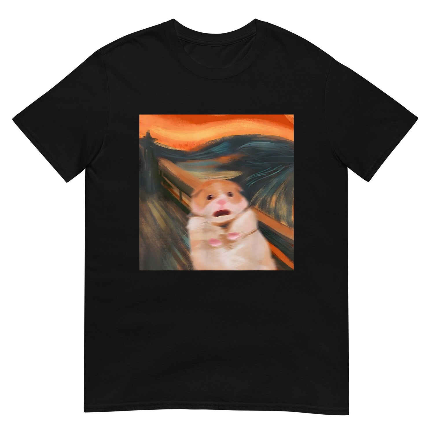 'Scared Hamster' Cute Animal Meme Tee - Funny Graphic Novelty Shirt