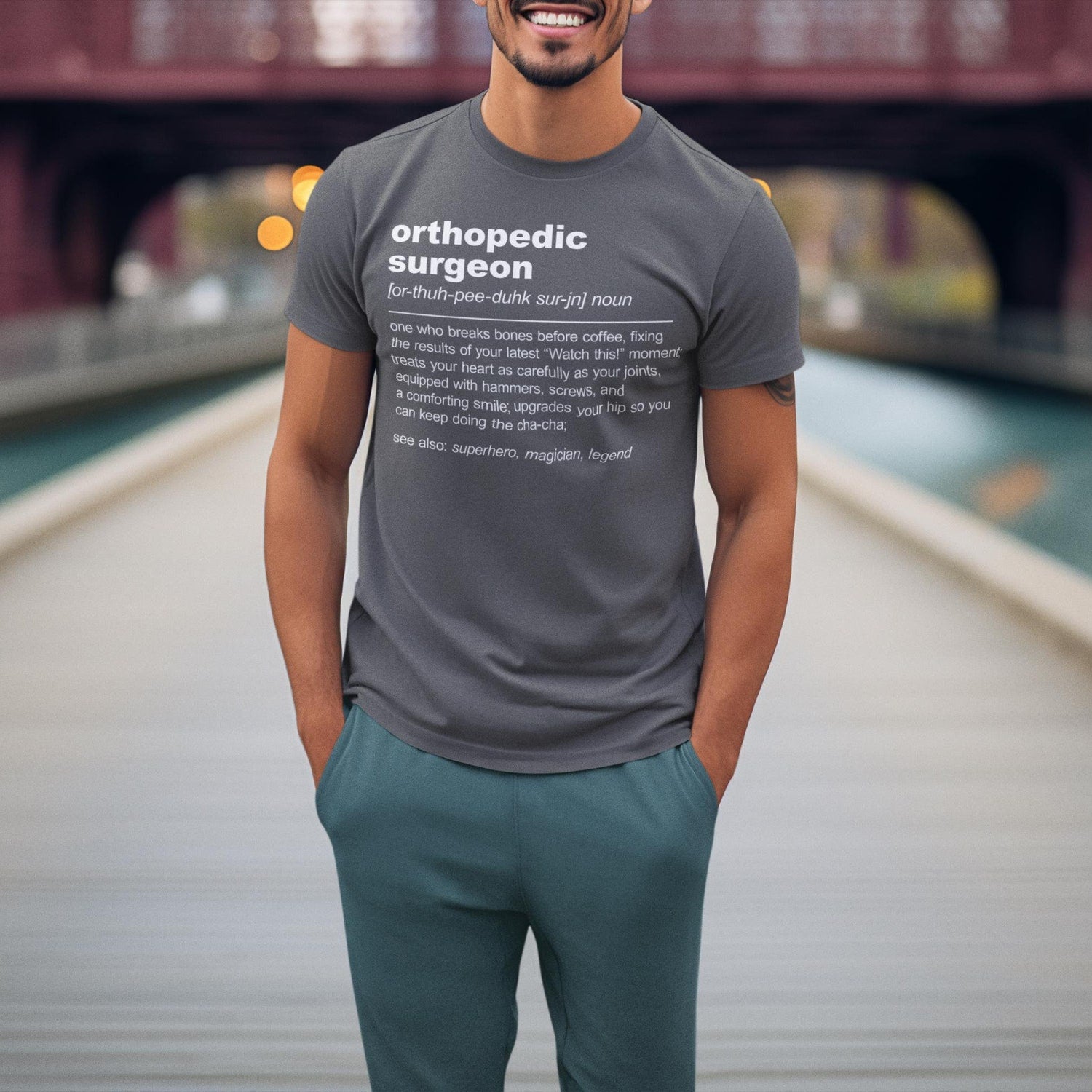 'Orthopedic Surgeon Definition' Funny Bone Doctor Tee - Medical Gag Gift Shirt