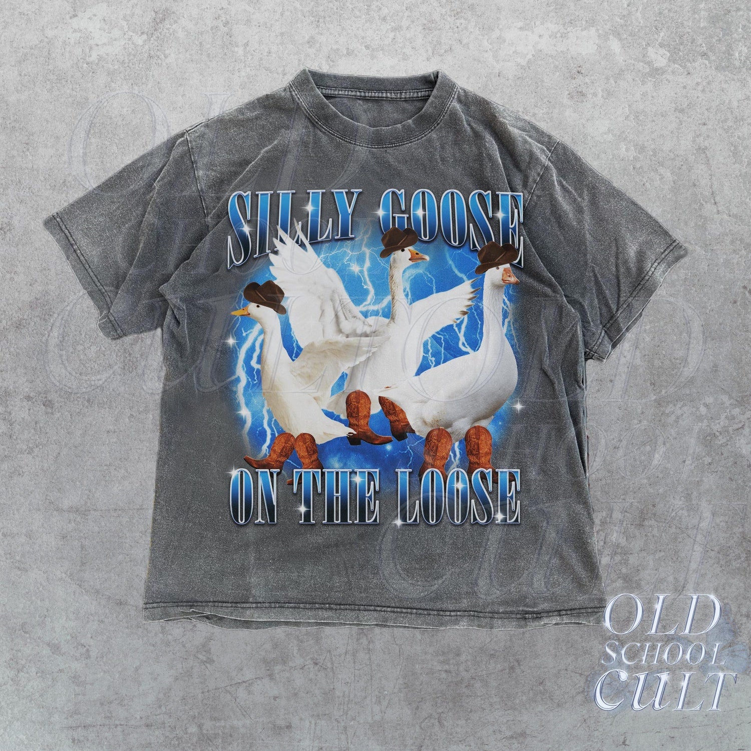 'Silly Goose On The Loose' Vintage 90s Graphic Tee - Funny Yapping Meme Novelty Shirt