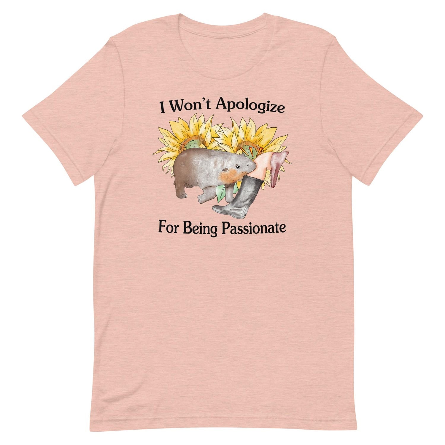 'Won't Apologize' Sarcastic Quote Tee - Unisex Heavy Cotton Novelty Shirt