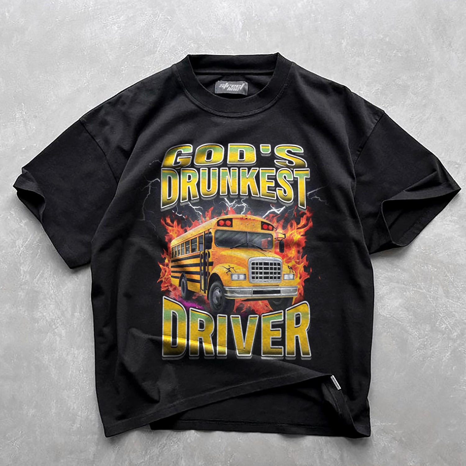 'God's Drunkest Driver' Meme Tee - Funny Offensive Graphic Novelty Shirt