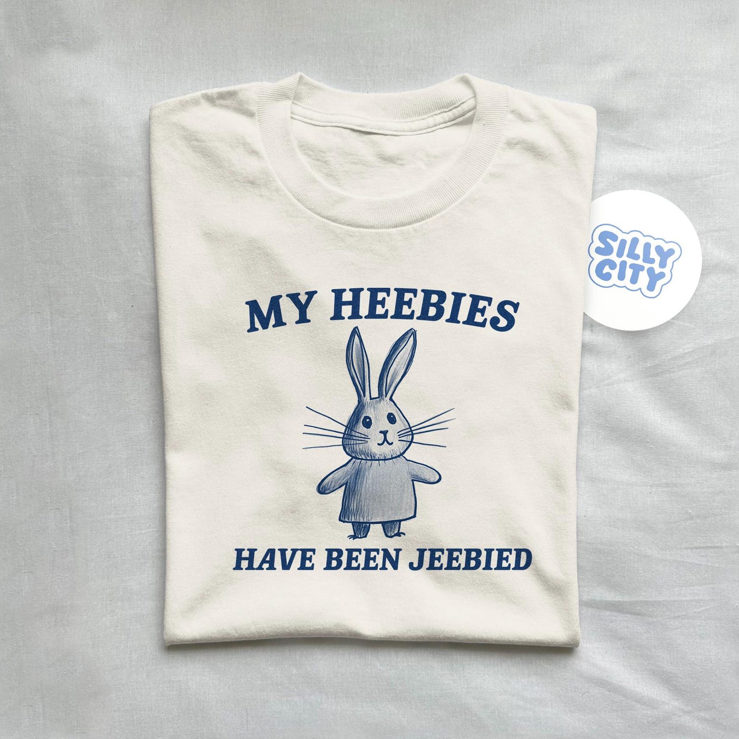'Heebies Jeebied' Funny Saying Tee - Meme Joke Graphic Novelty Shirt