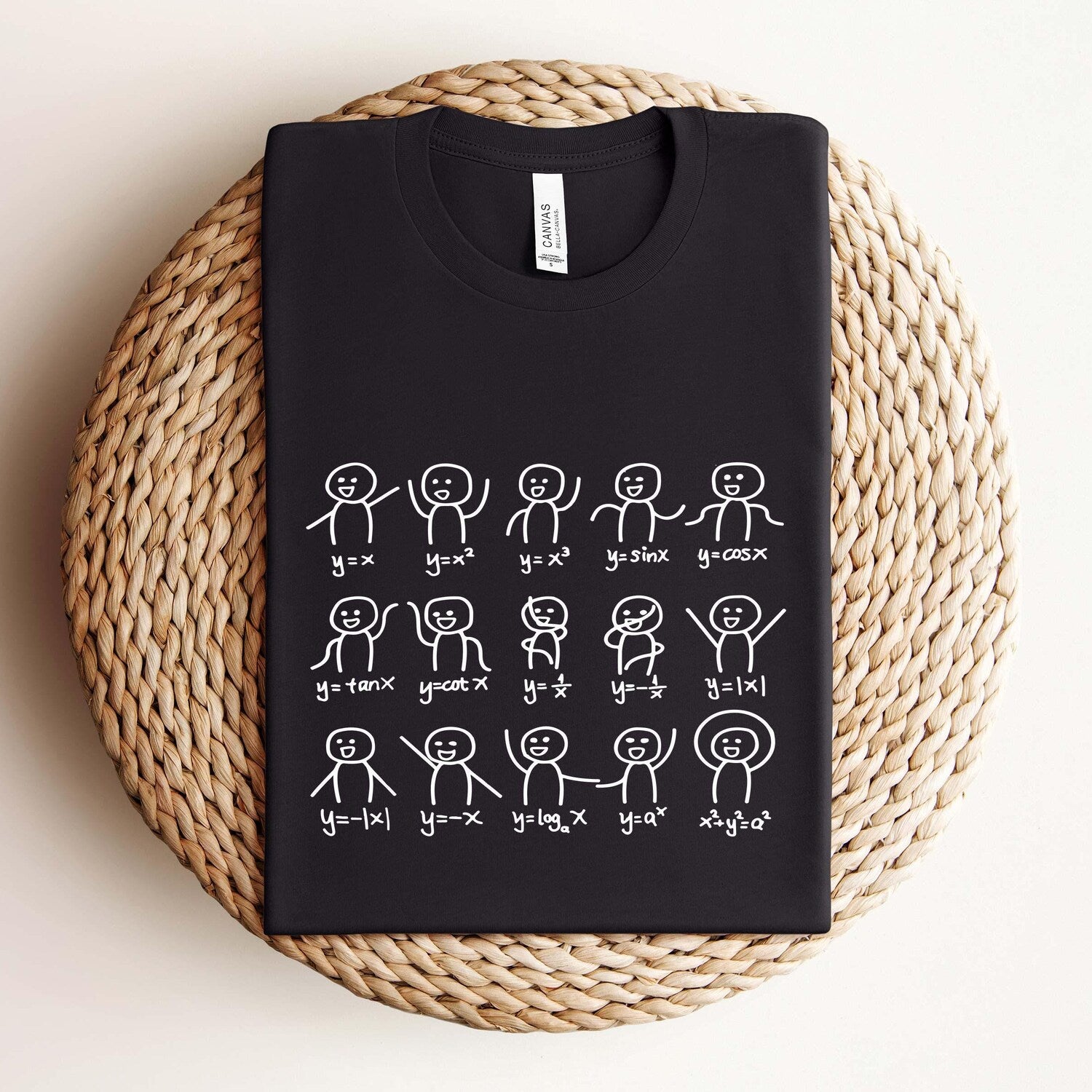 'Algebra Dance Graph Figures' Math Equation Joke Tee - Funny Gamer Graphic Novelty Shirt