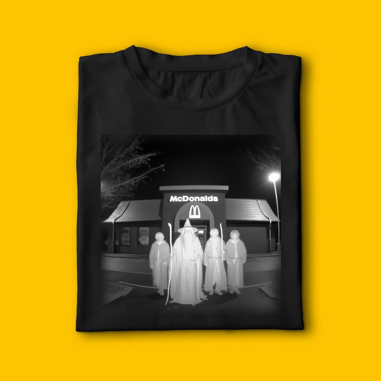 'Wizards Getting A Snack' LOTR Fan Tee - Funny Fantasy Graphic Novelty Shirt