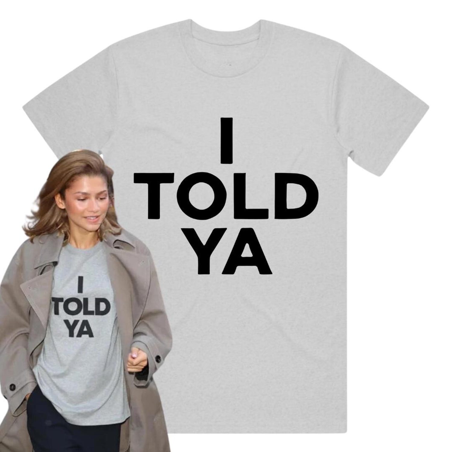 'I Told Ya' Challengers Inspired Tee - Zendaya Worn Graphic Novelty Shirt