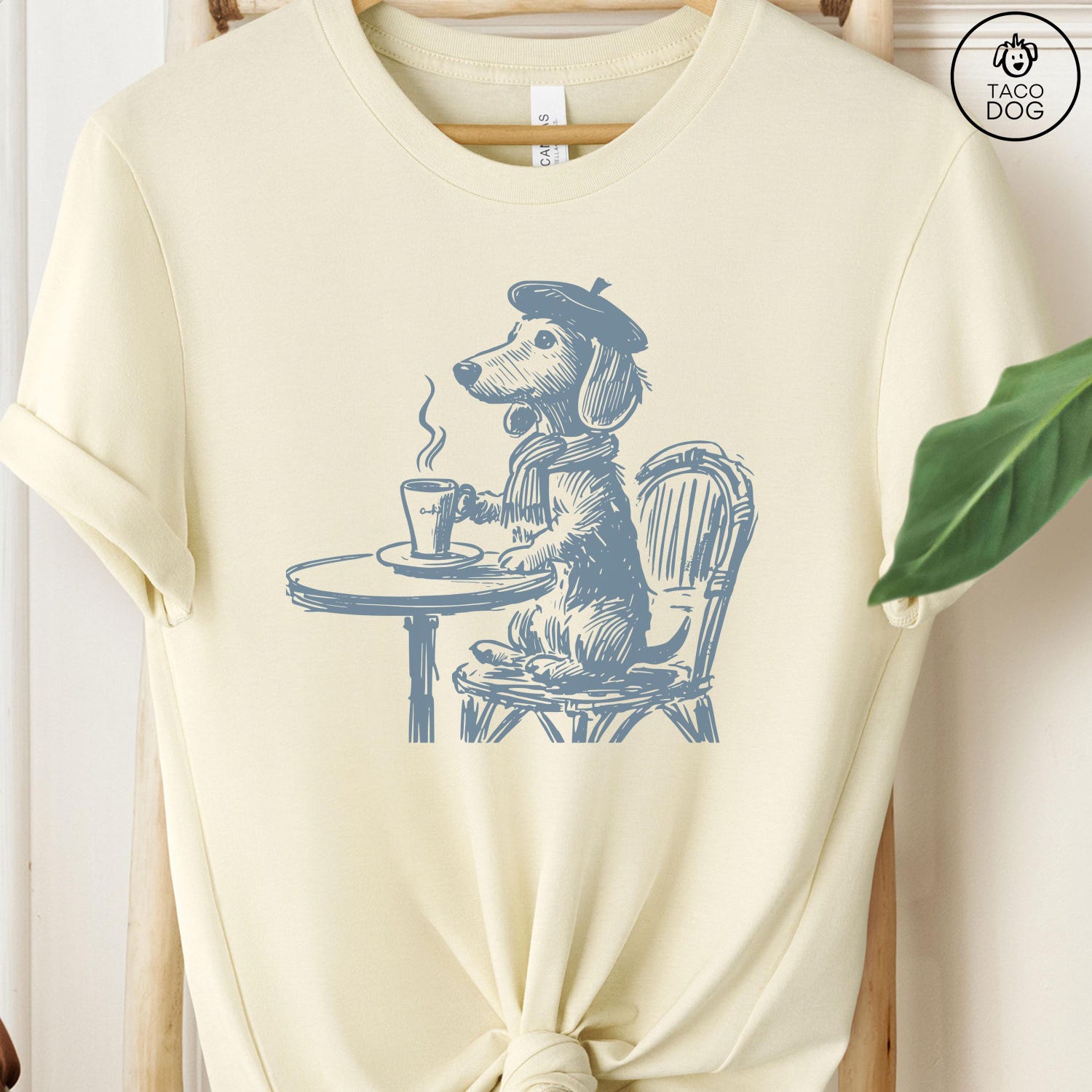 'Dachshund Paris' Vintage Dog Shirt - Funny French Dog Lover Graphic Novelty Shirt