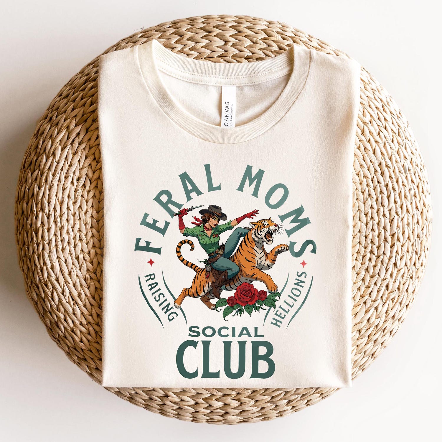 Feral Moms Social Club Shirt, Feral Mom Gift, Somebody's Feral Wife, Mom Life tshirt, Trendy Mom Apparel,Trendy Funny Graphic Shirt
