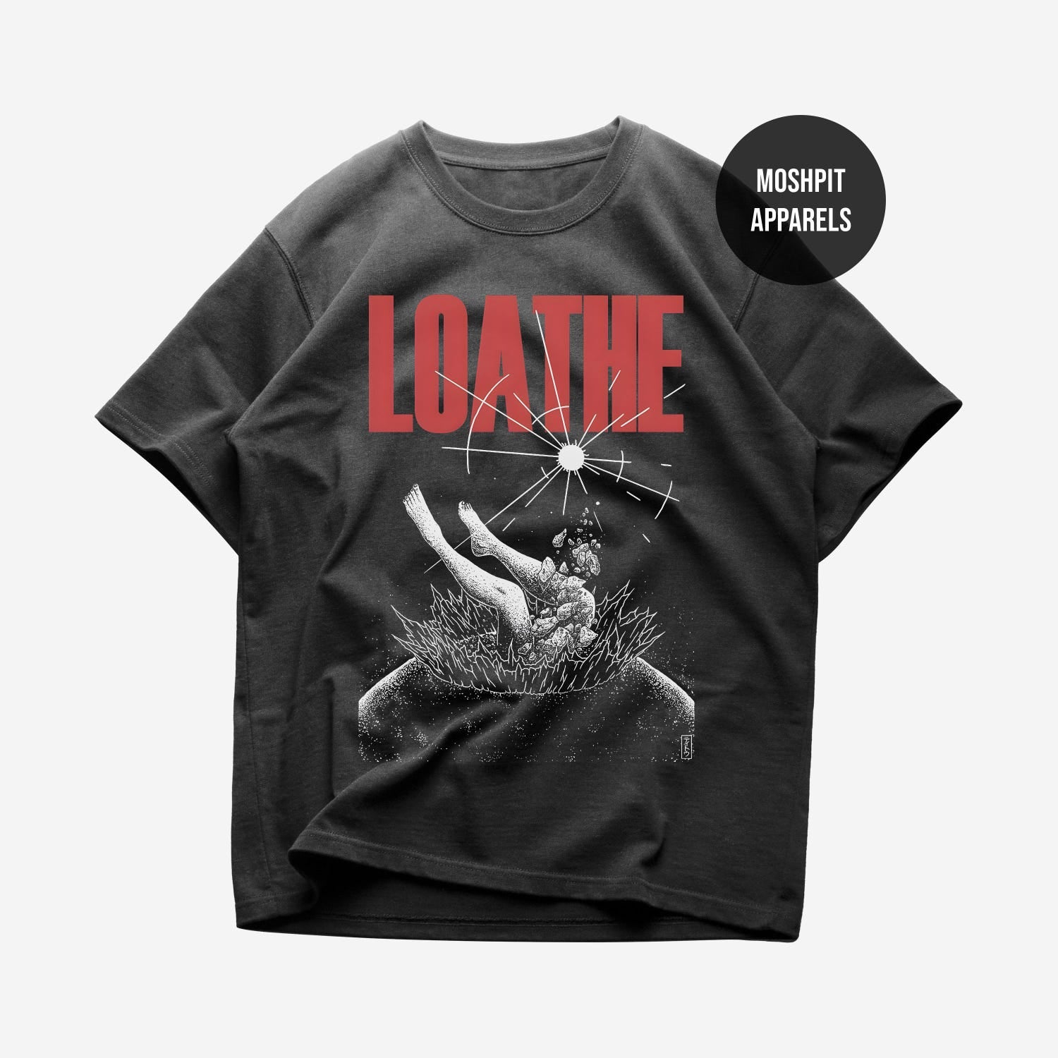 'Loathe' Metal Music Album Tee - Rocker Band Graphic Novelty Shirt