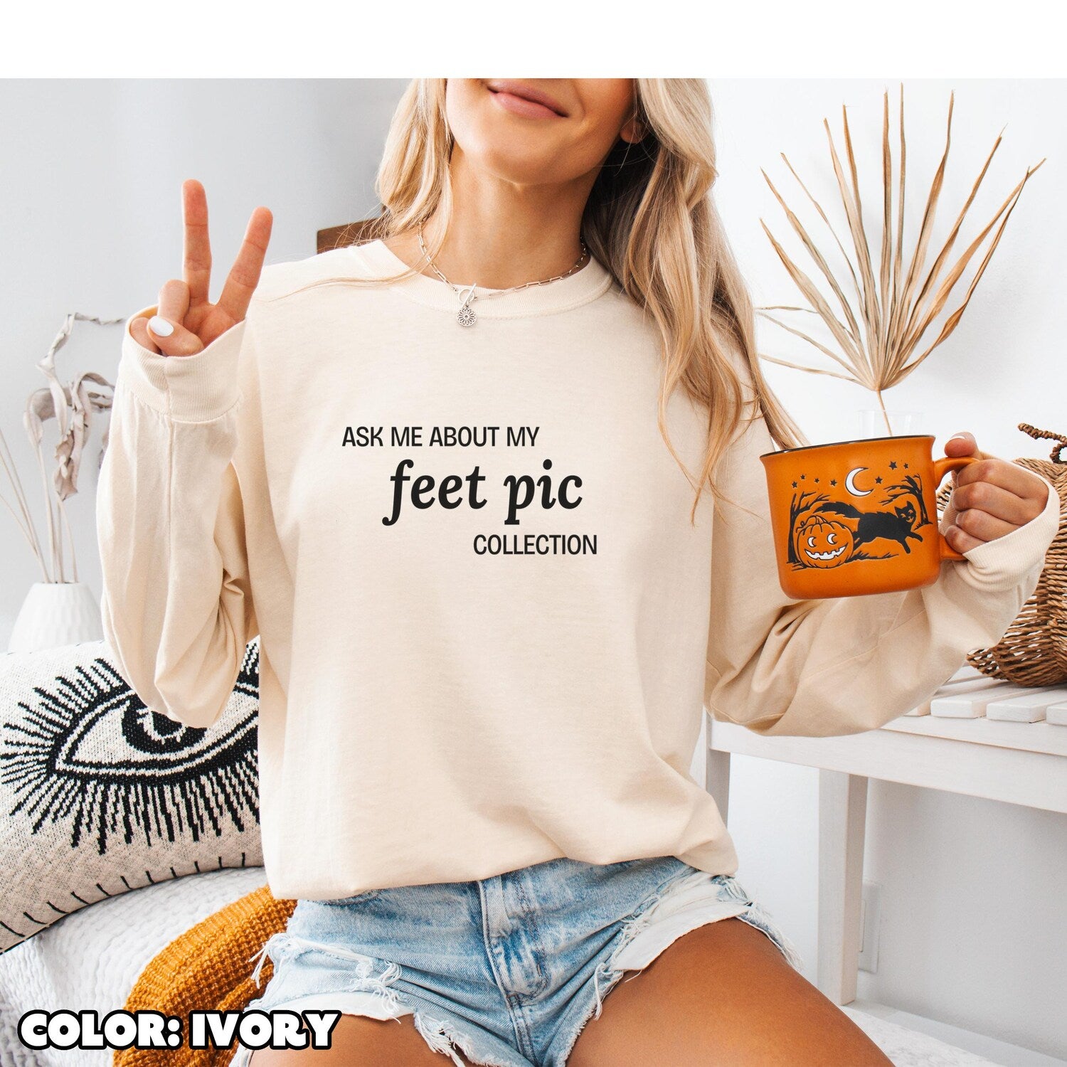 'Feet Pic Collection' Funny Joke Tee - Meme Humor Graphic Novelty Gift Shirt