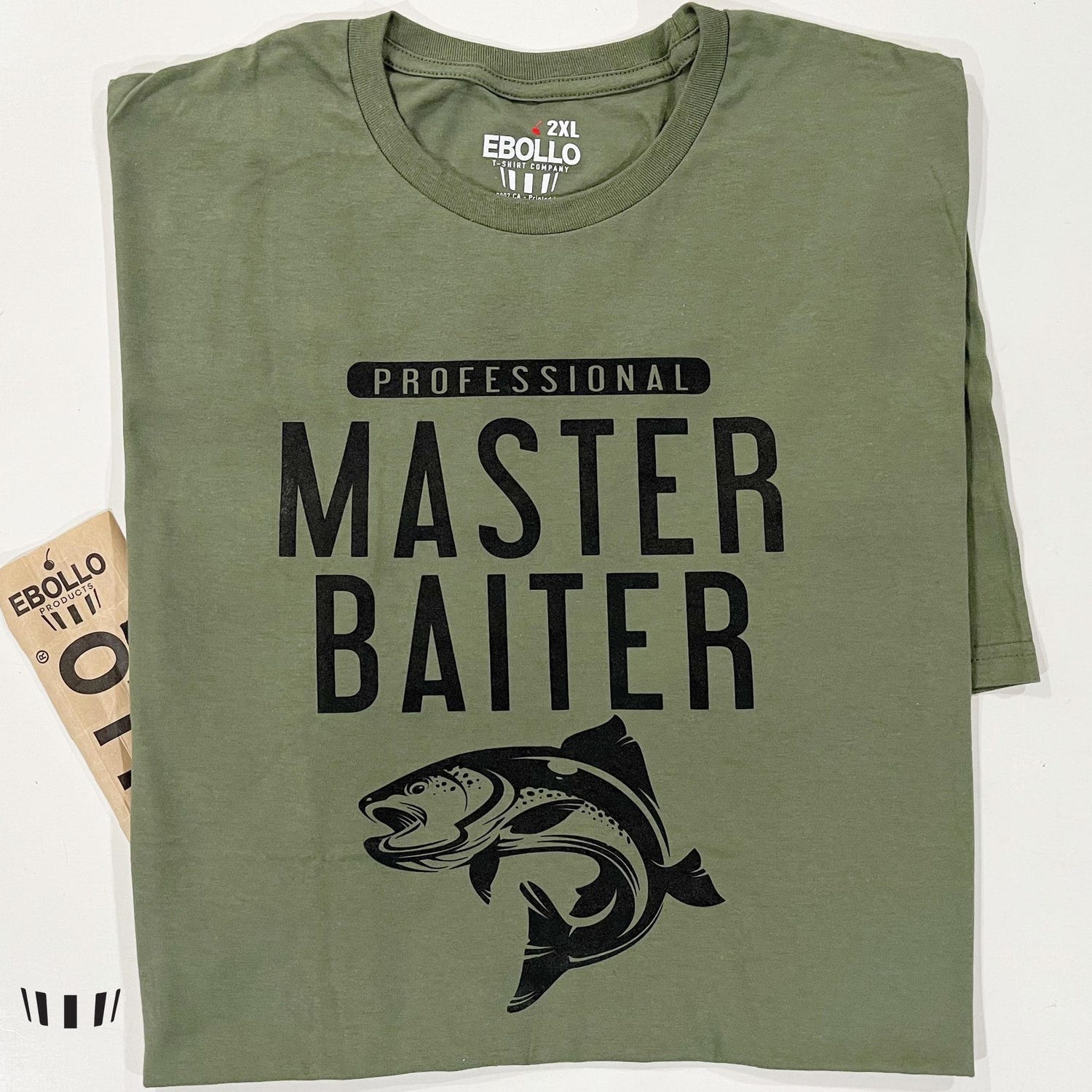 'Pro Master Baiter' Fishing Pun Tee - Funny Fisherman Gag Gift Shirt