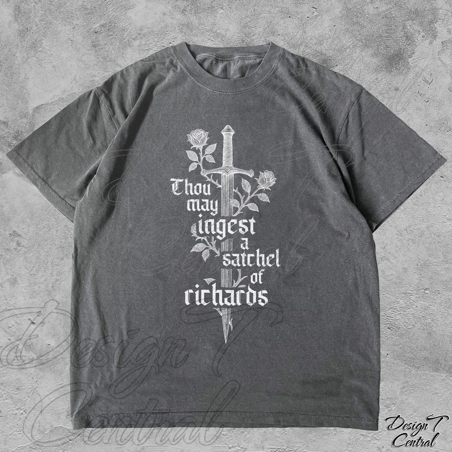 'Thou May Ingest' Medieval Knight Tee - Funny Ren Faire Graphic Novelty Shirt