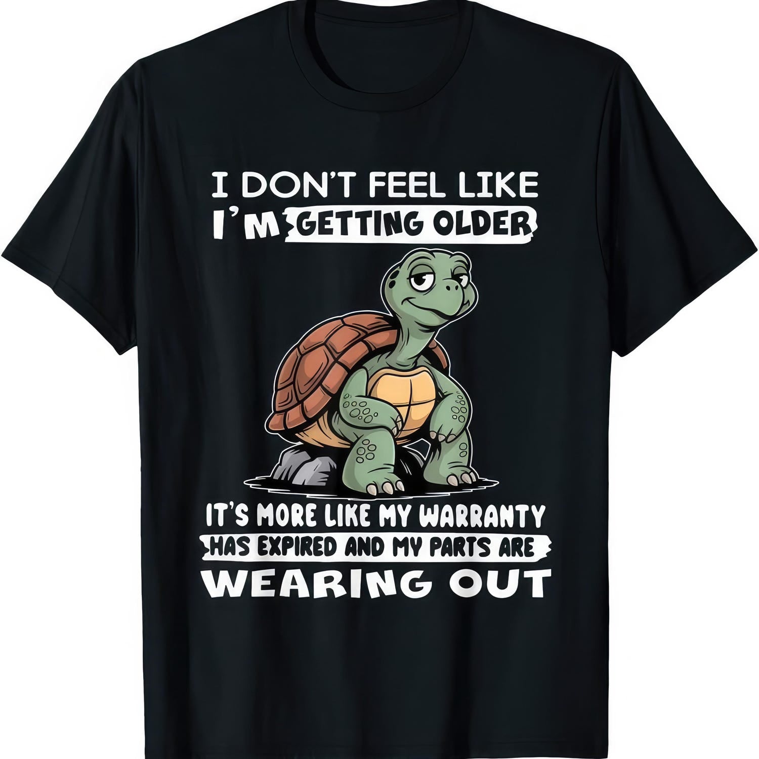 'Warranty Expired' Old Age Joke Tee - Funny Sarcastic Graphic Novelty Shirt