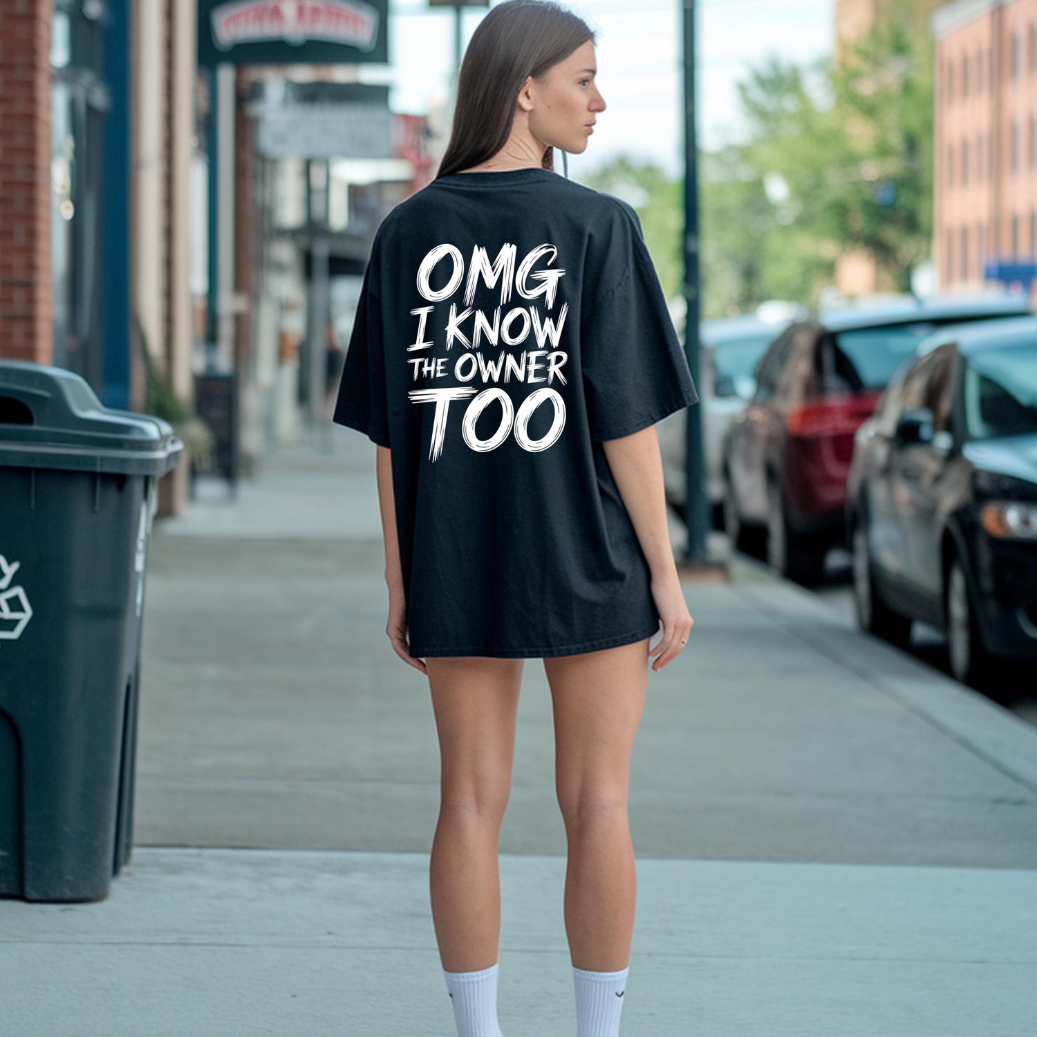 'OMG I Know The Owner Too' Dog Quote Tee - Funny Pet Lover Graphic Novelty Shirt