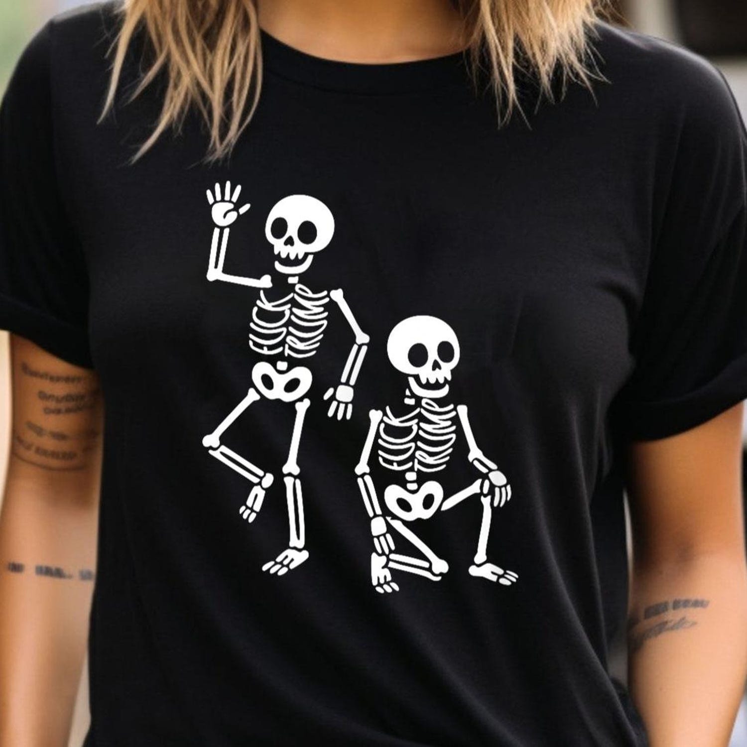 'Anti Trump Skeleton' Halloween Political Tee - Spooky Satire Graphic Novelty Shirt