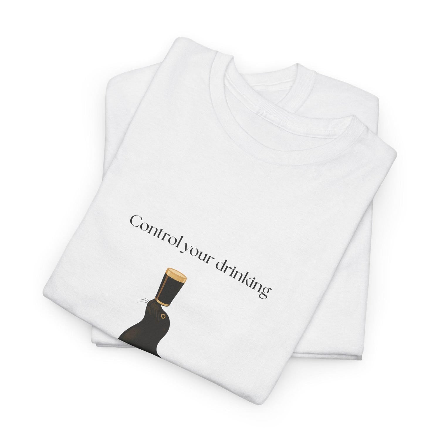 'Control Your Drinking' Guinness Seal Meme Tee - Funny Viral Graphic Novelty Shirt