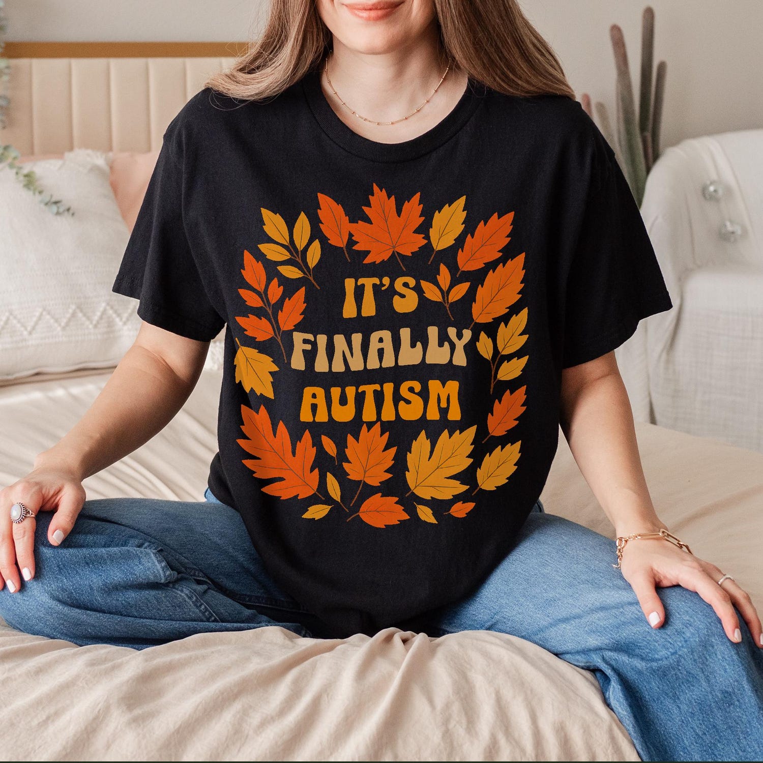 'Finally Autism' Funny Sayings Meme Tee - Ironic Unhinged Stupid Graphic Novelty Shirt