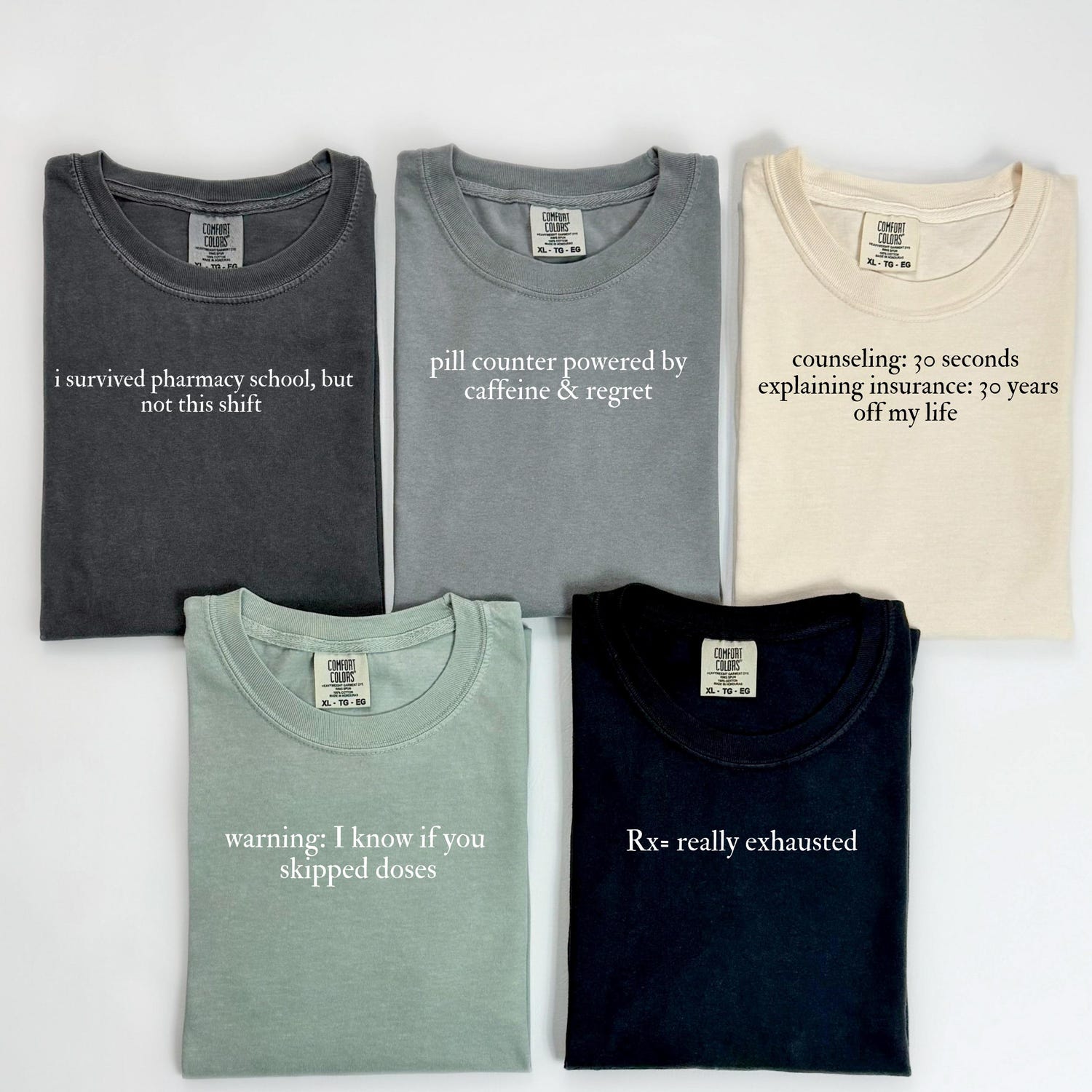 'Pharmacy Phrase Matching' Staff Shirts - Personalized Funny Pharmacist Graphic Novelty Shirt