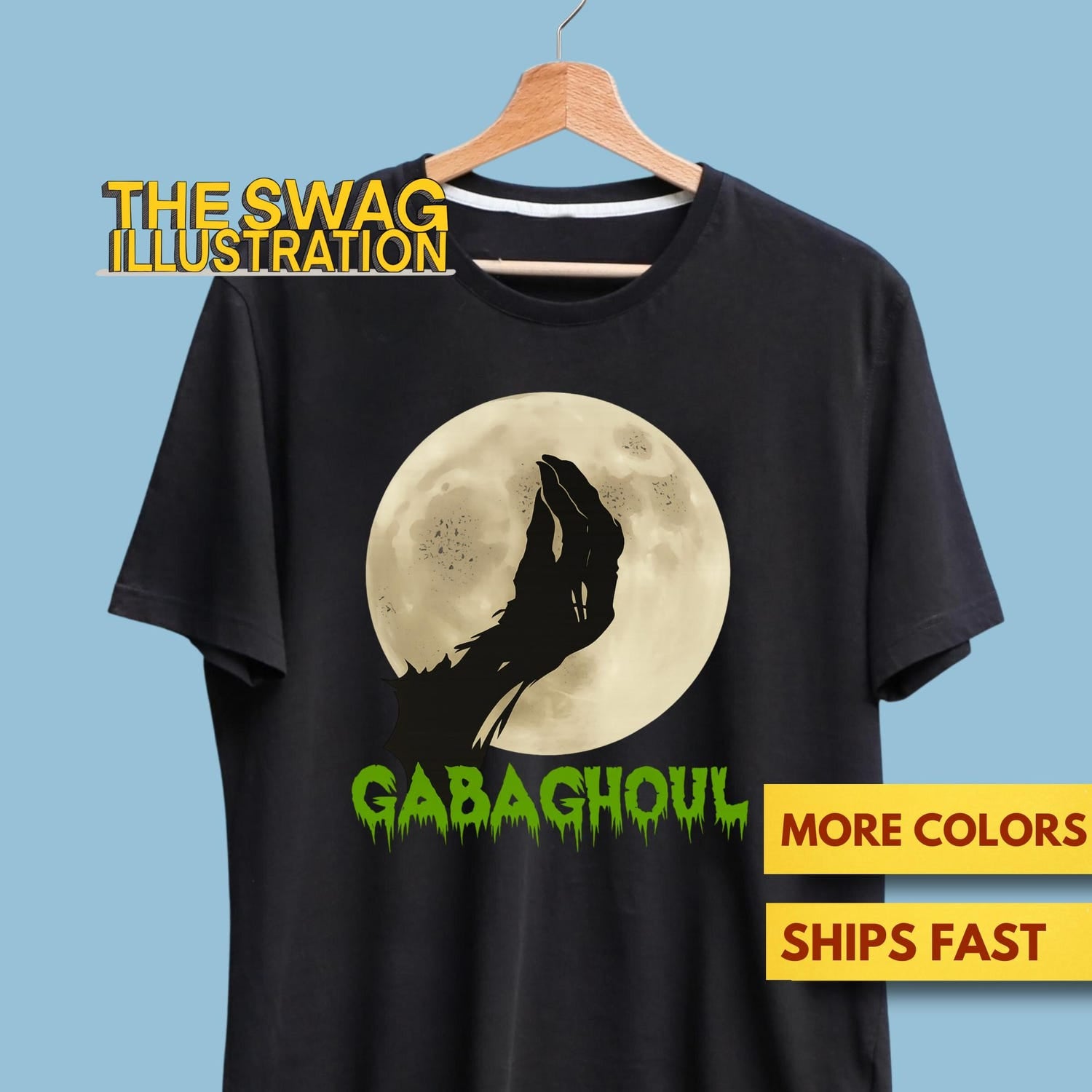 'Gabaghoul' Funny Italian Meat Pun Tee - Halloween Food Humor Gift Shirt