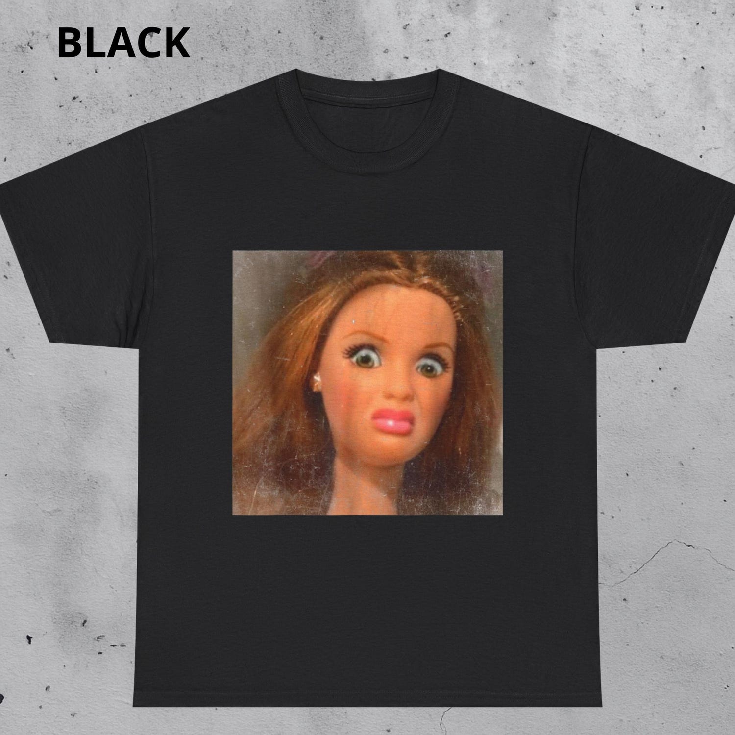 'Doll Face Judging Expression' Meme Aesthetic Tee - WTF Sarcastic Doll Humor Shirt