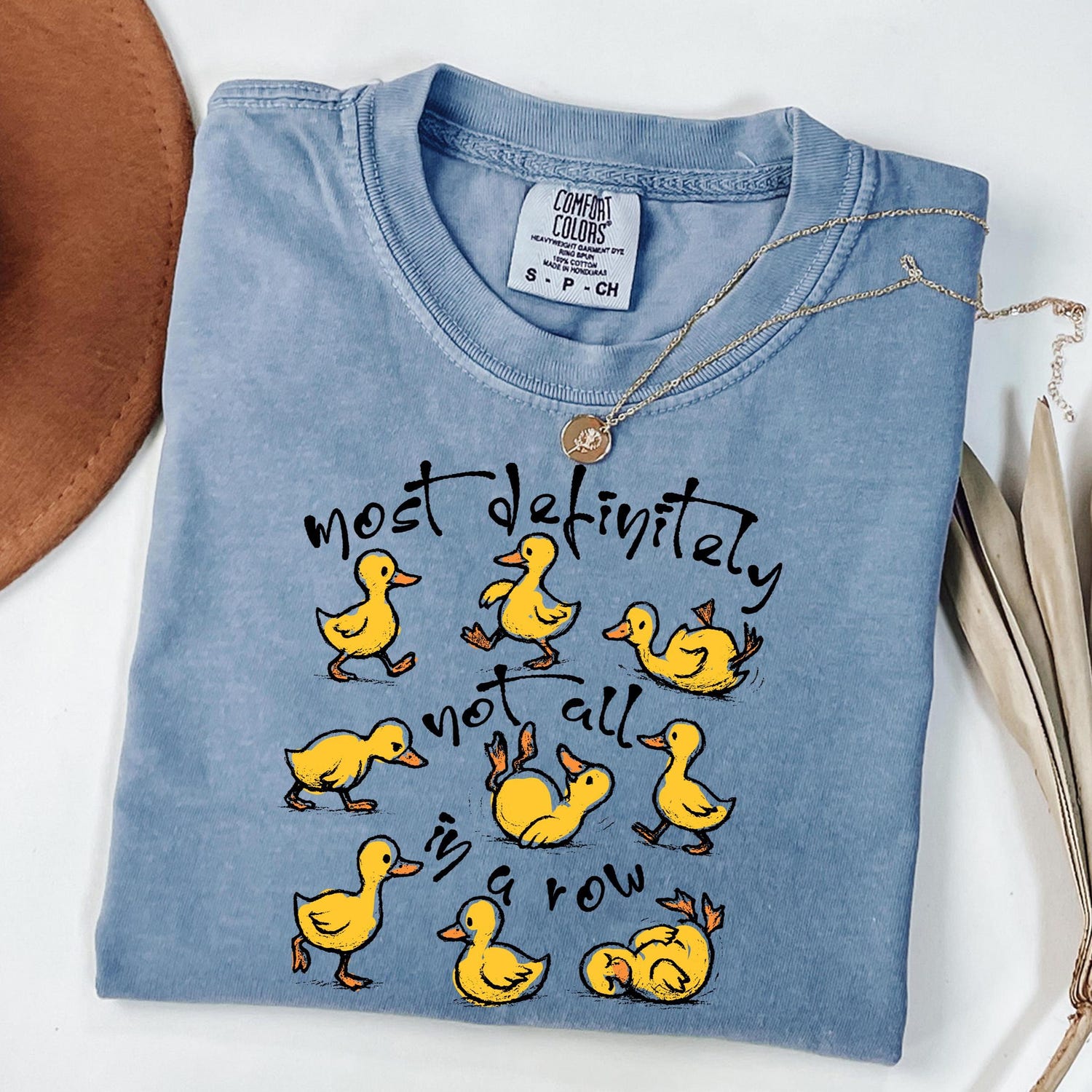 'Not All in a Row' Duck Shirt - Funny Snarky Mental Health Graphic Novelty Shirt
