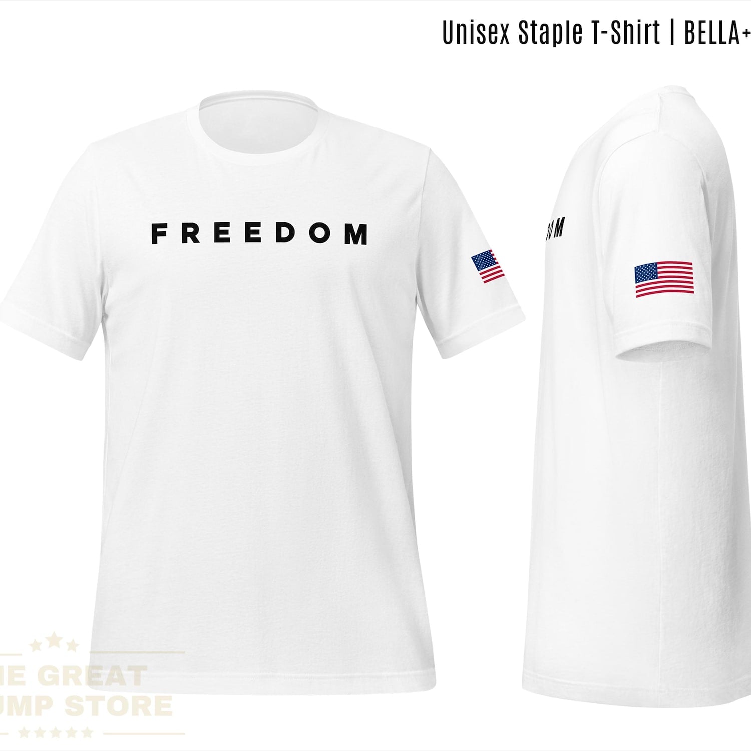 Patriotic T-Shirt: Freedom USA Flag Conservative Christian Graphic Tee