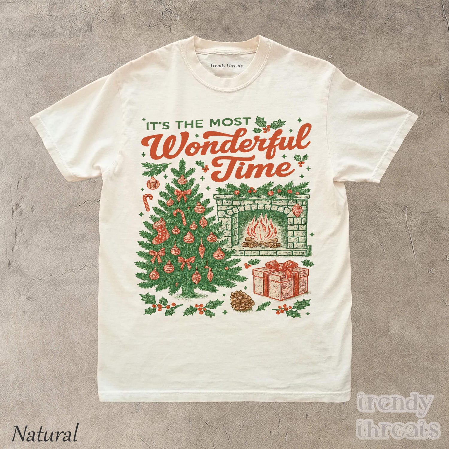 It's The Most Wonderful Time of The Year Shirt, Christmas Graphic Tee, XMAS Santa T-Shirt, Cute Holiday Season Shirt, Gift for Her & Him