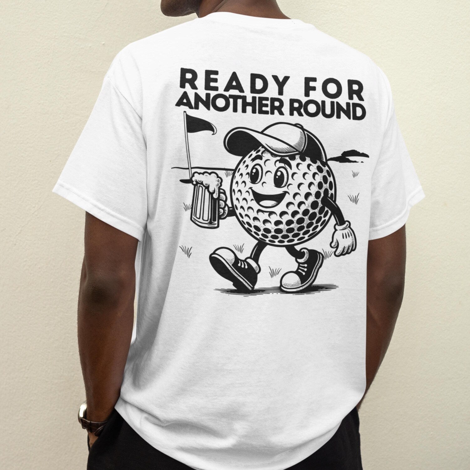 'Beer Golf' Funny Sports Pun Tee - Dad Golf Graphic Novelty Shirt