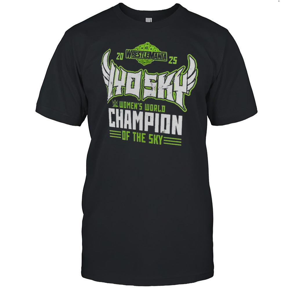 IYO SKY WrestleMania 41 Winner Womens World Champions Of The Sky 2025 T shirt