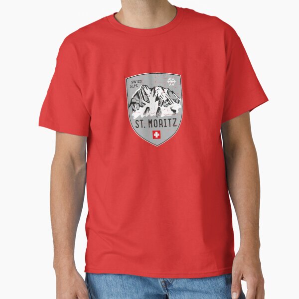 St. Moritz Switzerland Emblem Classic T-Shirt by posay