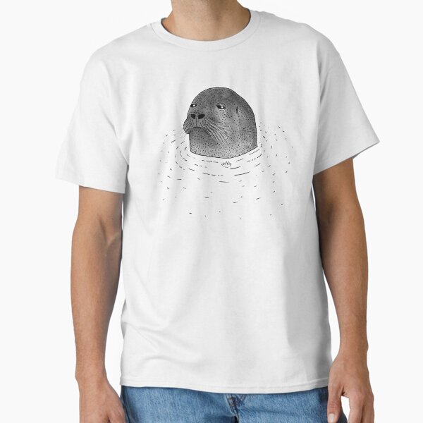"Sad Seal" Classic T-Shirt for Sale by martinascott