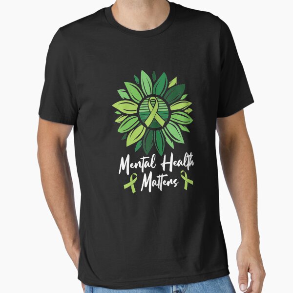 "Sunflower Mental Health Matters Ribbon" Essential T-Shirt for Sale by TeeHome