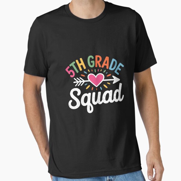 5th Grade Squad Sixth Teacher Student Team Back to School Essential T-Shirt for Sale by Lwalidami