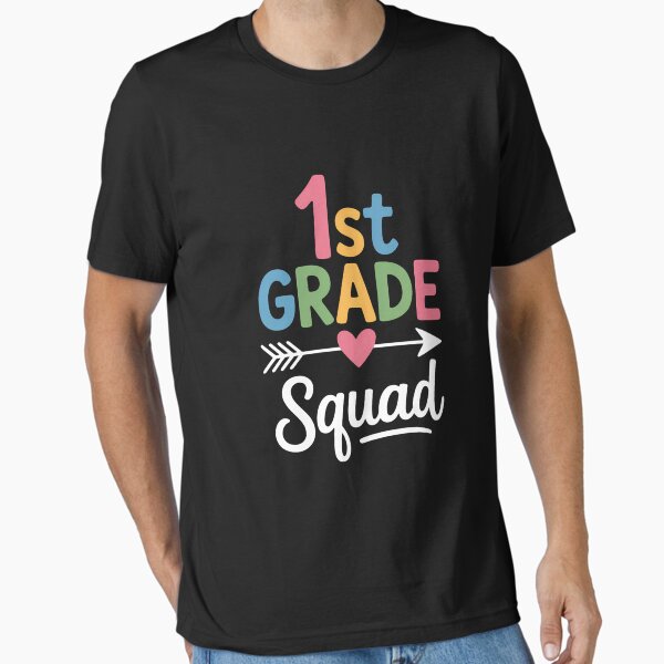 1st Grade Squad First Teacher Student Team Back To School Essential T-Shirt for Sale by TrinaEspinoza