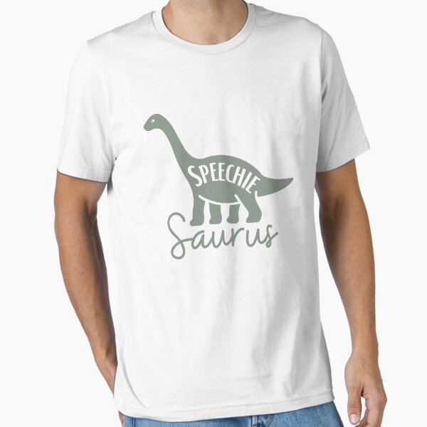 "Speechiesaurus | Speechie Gift | Speechie Shirt | Speech Therapy Dinosaur" Essential T-Shirt for Sale by prestoprints