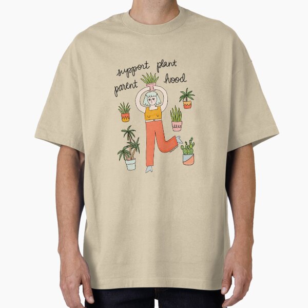 "Support Plant Parenthood - The Peach Fuzz" Oversized T-Shirt for Sale by elizabethhudy