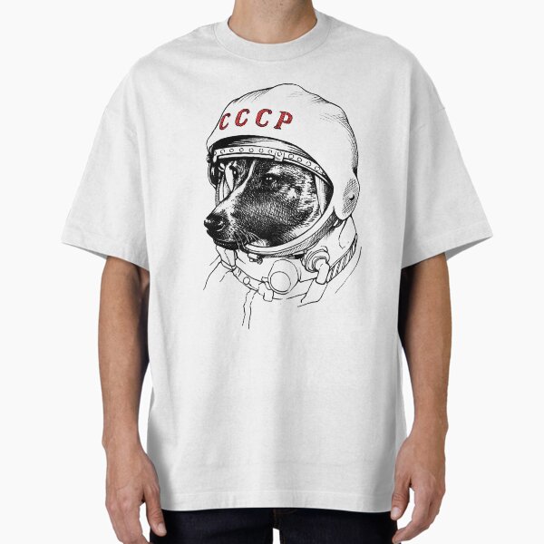 Laika, space traveler Oversized T-Shirt for Sale by celestecia