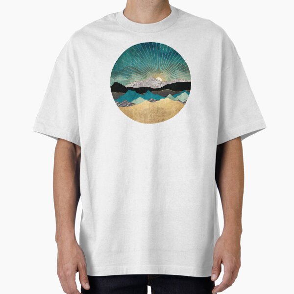 Peacock Vista Oversized T-Shirt for Sale by spacefrogdesign