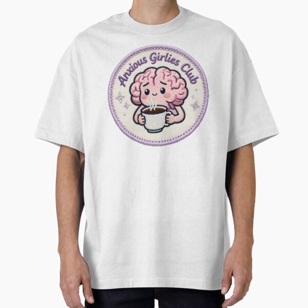 "The Anxious Girlies Club Cute Retro" Oversized T-Shirt for Sale by EZALMART